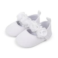 New Lace Flower Velcro Baby Shoes - Soft Sole Princess Walker