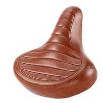 MTB Spring Bicycle Seat Cushion Leather Retro Shock-Absorbing Bicycle Saddle Brown Black Comfortable Mountain Bike Seat ruda