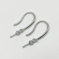 Yansheng S925 Sterling Silver Pearl DIY Earring Hooks with Rhinestone Pliers 925 Silver