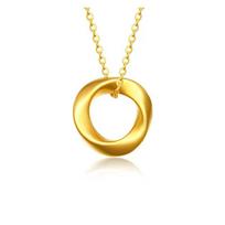 Mobius 999 Pure Gold Pendant Necklace - Gift for Beauty & Wine Industry Lovers Pendant Only
