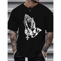 Stylish Men's 'Pray' Graphic Unisex T-shirt L