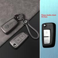2/3/4Buttons Zinc Alloy Leather Car Remote Key Cover Case for Nissan Rouge Maxima Altima Sentra Murano Qashqai X-Trail Serena