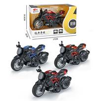 1:12 svarstyklių „Gusto“ motociklo „Diecast“ modelio žaislas, ištraukiamas žaislas su garsu ir šviesa vaikams, mažiems berniukams, mergaitėms, dovanų kolekcija 1/12-15x8x7.5cm