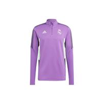 Adidas Real Madrid Condivo 22 Training Half-Zip Long Sleeve Top Men Tops Bright-Purple HT8803 XL