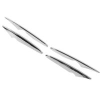 4PcsSet Front Fog Lamp Grille Spoiler Chrome Trim Replacement for Mercedes?Benz GLC?Class X253 AMG