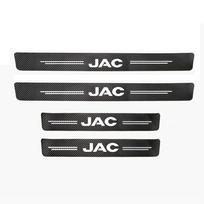 New 4pcs car stickers door sill strips pedals carbon fiber for JAC J7 J3 S2 J2 JS2 T8 JS4 J5 Refine S3 S7 J4 S4 JS3 S5 Board