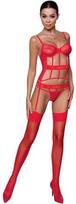 Passion Woman Corsets Passion Kyouka Corset Raudona L/XL - Adjustable Straps & Matching Thong