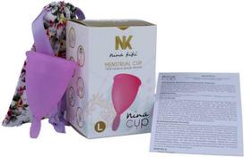 Nina Kiki Menstrual Cup Violetinė Size L - Medical-Grade Silicone, Eco-Friendly