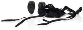 CalExotics 10-Function Intimate Lace Thong with Removable Bullet - Juodas