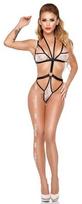 Me Seduce Teddies Me-Seduce Zulmira Teddy Juodas & Baltas XXL/XXXL - Elegant Lace Bodysuit