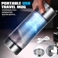 420ML Portable Water Ionizer Bottle Rechargeable Negative Ion Water Cup Hydrogens-rich Water Cup Water Generator 21.3cm x 6.7cm
