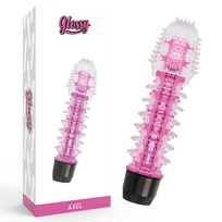 Rožinė Glossy Axel Intimate Vibrating Device Rožinė 14cm TPE Atsparus vandeniui