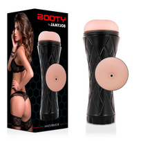 Jamyjob Booty Intimate Machine Anatomic Textured Sleeve TPE Juodas
