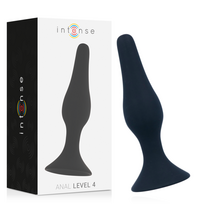 Intense Anal Toys Intense Anal Level 4 Juodas 15.5 cm - Advanced Silicone Plug
