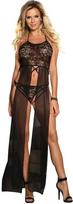 Subblime Dresses Subblime Dress-Top and Thong Set Juodas S/M - Elegant Floral Lace Ensemble
