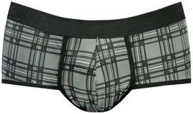 ANAIS MEN BOXER & BRIEF ANAIS MEN Balance Brief XL - Sporty Checkered Microfiber Underwear