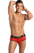 Anais Men Jock ANAIS MEN Brave Jock Bikini XL Raudona Floral Lace, Open Back Design