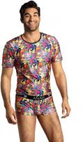 Anais Men Accesories ANAIS MEN Comics T-Shirt M - Modern Print, Soft Modal, Slim Fit