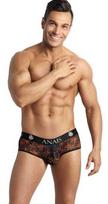 Anais Men Jock Anais Men Chill Jock Bikini XL - Juodas Mesh with Palm Print, Open Back