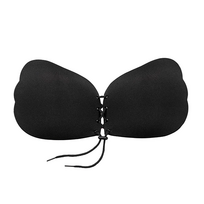 Bye Bra Bras Bye Bra - Lace-It Bra Cup C Juodas prilimpanti liemenėlė