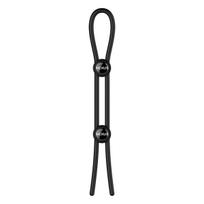 Nexus - Forge Double Adjustable Lasso Silicone Cock Ring Juodas