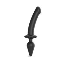 Strap-On-Me - Switch Plug-in pusiau tikroviškas dildo Juodas S