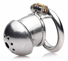 Xr Brands Exile Deluxe Stainless Steel Secure Lock Chastity Cage with Key System