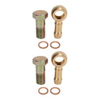 2 Set M12x1.25mm to 3 8in Turbo Water Banjo Bolt Good Sealing Turbocharger Water Line Pipe Banjo Connector Kit