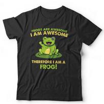 Frog Tshirt Frogs Are Awesome Unisex and Kids Funny Cute Animal Toad Kawaii S