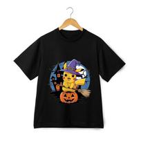 Pokemon Pikachu Halloween T-Shirt - Anime Witch Pumpkin Streetwear Tee XL