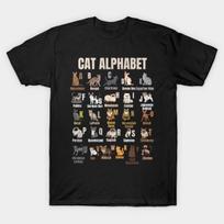 Men Black Print T-shirt Cat No-Cut Transfer Paper Print Cotton Tshirt 4XL