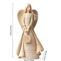 1 vnt. Angelas dervos figūrėlė Namų dekoras Miegamojo Svetainės Darbo kambario Prieškambario Ornamentas Biuro Stalo Dekoracija Statulėlė Puiki Dovana