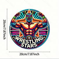 Wrestling Metal Sign Wall Art Gift Home Office Decor Indoor Outdoor