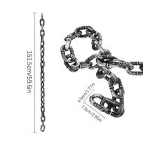Halloween Chains Fake Chains 5 Feet Realistic Halloween Props Decorations for Indoor Party Prison Haunted House Graveyard Jail