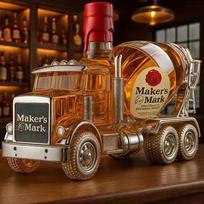 Creative Whiskey Bottle Transparent Glass Cement Blender Creative Design Vodka Spirits Dispenser Home Restaurant Decoration