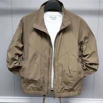 Men's Hong Kong Style Casual Sun Protection Jacket - Spring/Summer, Stand Collar, Versatile, Loose Fit M 45-55 kg chaki