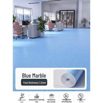 Mėlyno marmuro PVC grindų kilimėlis, tinkamas naudoti ligoninėse gray