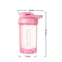 Hot Portable Shaker Cup for Men and Women Protein Powder Replacement Milkshake Mixing Cup Fitness Sports Water Cup Scale Bottle