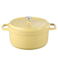 Enameled Cast Aluminum Dutch Oven with Lid Non-Stick Heavy Duty Stock Pot Dutch Oven Cast Aluminum Pot Multifunctional Cookware 20cm