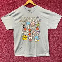 Sanrio Hello Kitty and Friends All Characters Kawaii 100% Cotton T-shirt Mens Tees Top 2XL