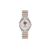 Tissot Elegance Series Automatic Mechanical Movement 30 Meters Water Resistant Watch 40 Mm White Dial Stainless Steel Case T063.907.22.038.01 Silver Dial