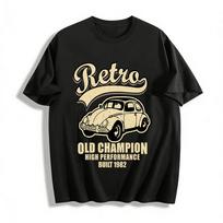 Retro Vabaliukas Senas Čempionas Aukštos Kokybės 1982 m. Automobilio Spaudinys Laisvalaikio Marškinėliai Grynos Medvilnės T-shirt XXS