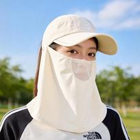 Sunscreen Shawl Fisherman Hat Wide-Brimmed Neck Protection Cap Simple Sunshade Sun Hat  Outdoor