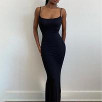 Women's Kardashian Casual Sleeveless High Waist Slim Suspender Dress S