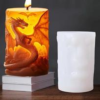 Latests Models Chinese Dragon & Eye Mold - High-Temp Resistant Silicone Reusable Non-Stick DIY Craft Mold for Scented Candles