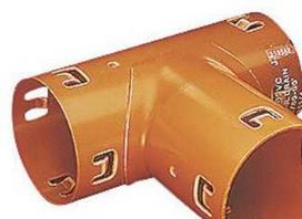 Wavin 92 x 75 mm 90 laipsnių PVC drenažo vamzdis