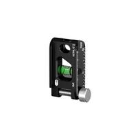 Professional Aluminum Bubble Level With Magnetic Track Double Measurement Scale Adjustable Thumb Screw Design 2.5 inches juoda