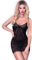 Chilirose Babydolls Chilirose CR 3020 Elegant Babydoll & Thong Set Juodas L/XL