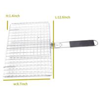 Grill Basket Stainless Steel Large Folding Grilling Baskets Portable Outdoor Camping BBQ Rack For Cooking Accessories