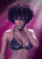 CalExotics Radiance Triangle Bikini Top with Rhinestone Accents, Adjustable Fit